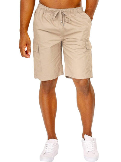 Casual Cotton Cargo Shorts (US Only) Shorts coofandy Khaki S 
