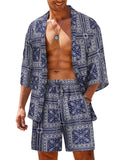 Casual Hawaiian Shirt Set (US Only) Beach Sets coofandy PAT3 S
