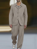 Modern Smart Casual Thin Suit Set