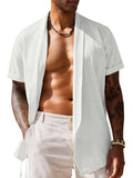 Casual 100% Cotton Shirt (US Only) Shirts coofandy White S