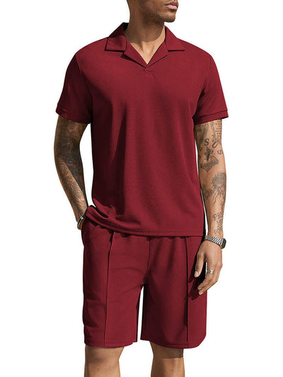 Premium Breathable Tracksuit Sets (US Only) Sports Set coofandy Wine Red S 