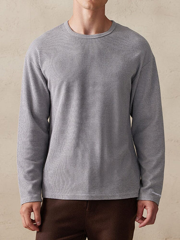 Casual Ribbed Pitted Sweatshirt Hoodies coofandy Light Grey M