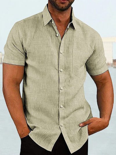 Coofandy Short Sleeve Casual Shirt (US Only) Shirts coofandy Khaki S 