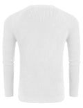 Crew Neck Slim Fit Knitted Pullover Sweater (US Only) Sweaters coofandystore