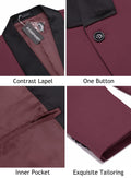 Slim Fit Suits One Button Shawl Lapel Tuxedo (US Only) Suit Set coofandystore