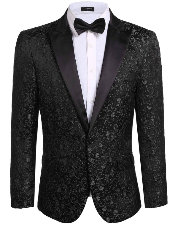 Coofandy Floral Party Tuxedo (US Only) Blazer coofandy Black XS