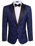 Coofandy Floral Party Tuxedo (US Only) Blazer coofandy Blue XS