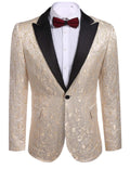 Coofandy Floral Party Tuxedo (US Only) Blazer coofandy Golden XS