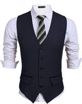 Coofandy Slim Fit Waistcoat (US Only) Vest coofandy Black S