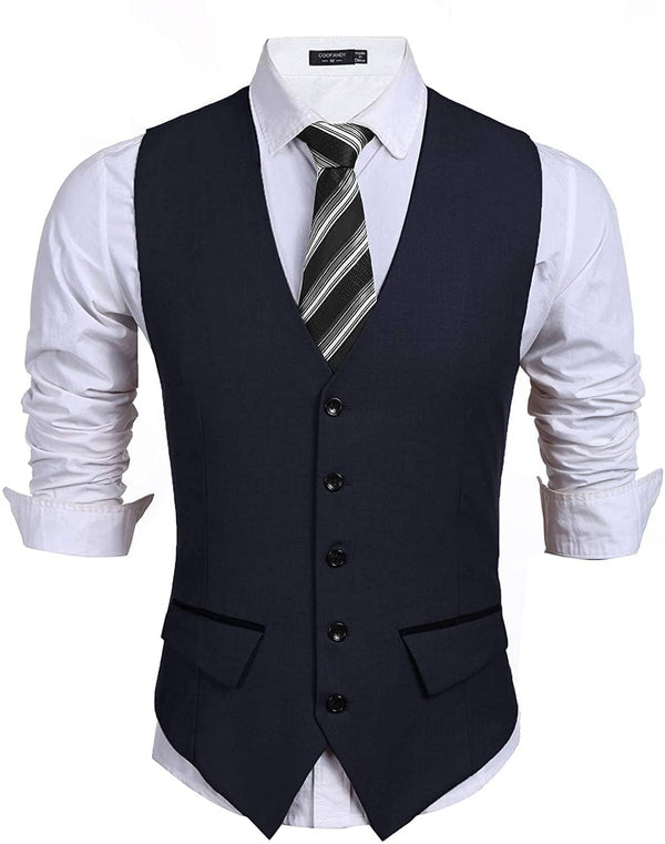 Coofandy Slim Fit Waistcoat (US Only) Vest coofandy Black S
