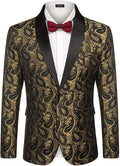 Coofandy Paisley Shawl Lapel Blazer (US Only) Blazer coofandy