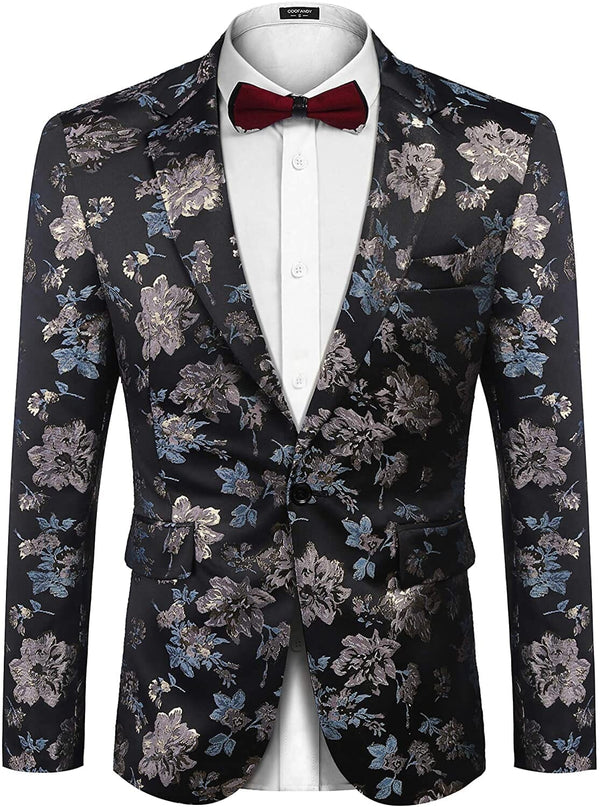 Coofandy Party Dress Blazers (US Only) Blazer coofandy Silver S