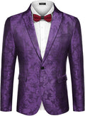 Coofandy Lapel Stylish Suit Jacket (US Only) Blazer coofandy Purple S