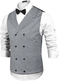 Coofandy Victorian Floral Vest (US Only) Vest coofandy Grey S