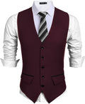 Coofandy Slim Fit Waistcoat (US Only) Vest coofandy Wine Red S