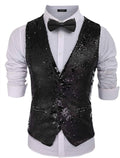 Coofandy Slim Fit Sequins Vest (US Only) Vest coofandy