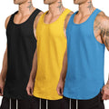 Coofandy 3-Pack Quick Dry Gym Vest (US Only) Tank Tops coofandy Black/Blue/Yellow S
