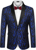 Coofandy Paisley Shawl Lapel Blazer (US Only) Blazer coofandy