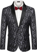 Coofandy Paisley Shawl Lapel Blazer (US Only) Blazer coofandy