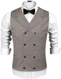 Coofandy Victorian Floral Vest (US Only) Vest coofandy