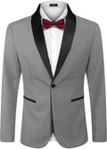Coofandy Slim Fit Wedding Blazer (US Only) Blazer coofandy Light Gray S