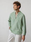 Coofandy V Neck Long Sleeves Shirt Shirts coofandy