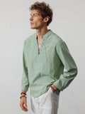 Coofandy V Neck Long Sleeves Shirt Shirts coofandy