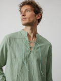 Coofandy V Neck Long Sleeves Shirt Shirts coofandy