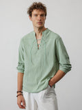 Coofandy V Neck Long Sleeves Shirt Shirts coofandy