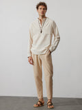 Casual Loose Solid Color Lacing Elastic Waist Pants Pants coofandystore