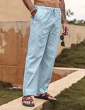 Coofandy Linen Style Elastic Waist Yoga Pants (US Only) Pants coofandy
