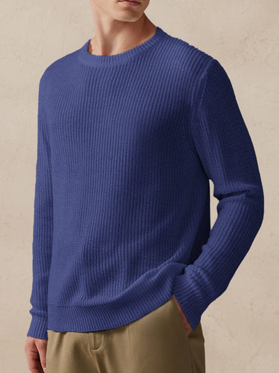 Soft Versatile Knit Sweater Sweater coofandystore Dark Blue S 