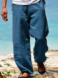 Coofandy Cotton Beach Casual Trousers coofandy Blue XS