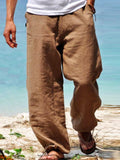 Coofandy Cotton Beach Casual Trousers coofandy Brown XS