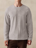 Casual Ribbed Pitted Sweatshirt Hoodies coofandy Khaki M