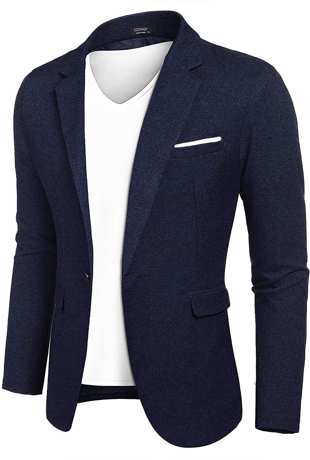 Coofandy Casual Suit Jackets (US Only) Blazer coofandy Navy Blue S 