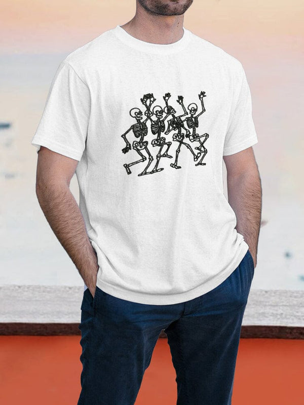 Coofandy Halloween Pattern T-Shirt 10 coofandystore White S