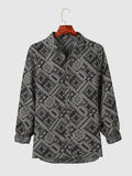 Coofandy Pattern Texture Shirt coofandystore