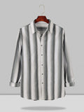 Coofandy Striped Pattern Shirt coofandystore Black S