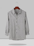 Coofandy Plaid Cotton Shirt coofandystore Black S