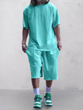 Casual Solid Color Tracksuits Set Sets coofandystore Green M