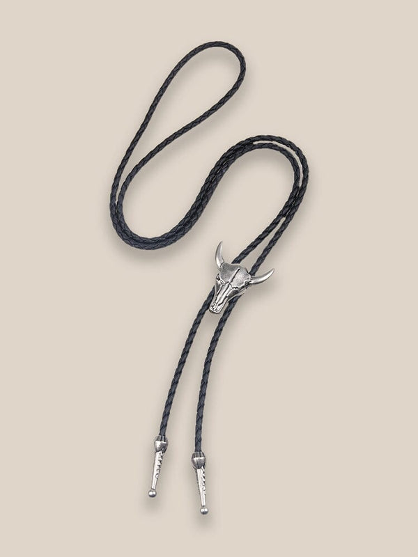 Western Cow Skull Bolo Tie Necklace Necklace coofandystore PAT1 F