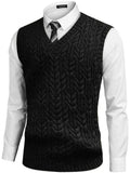 Coofandy V-neck undershirt business warm vest Sweaters coofandystore Black S