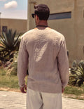 Coofandy Linen Style Simple Long-sleeved Shirt Shirts coofandy