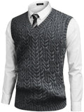 Coofandy V-neck undershirt business warm vest Sweaters coofandystore Grey S