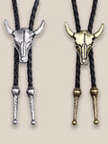 Western Cow Skull Bolo Tie Necklace Necklace coofandystore
