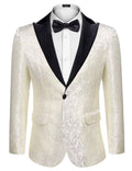 Coofandy Floral Party Tuxedo (US Only) Blazer coofandy White XS