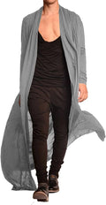 Lightweight Ruffle Shawl Long Length Drape Cape Cardigan (US Only) Cardigans COOFANDY Store Grey S