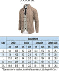 Coofandy Cardigan Cable Knitted Button Down Sweater (US Only) Sweaters COOFANDY Store