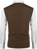 Casual Sleeveless Knitted Button Cardigan Vest (US Only) Vest COOFANDY Store